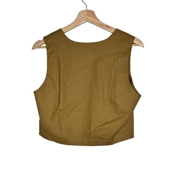 New Women’s Charlie Holiday Camilla Linen Blend Vest Size 8 - Picture 6 of 9